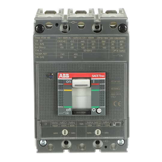 XT2N 160 TMA 160-1600 3p F F ABB MCCB - Tmax XT