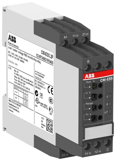 CM-ESS.2S Voltage monitoring relay, 220-240V AC ABB Voltage Monitoring Relays