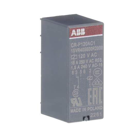 CR-P120AC1 Pluggable interface relay ABB Pluggable Interface Relays