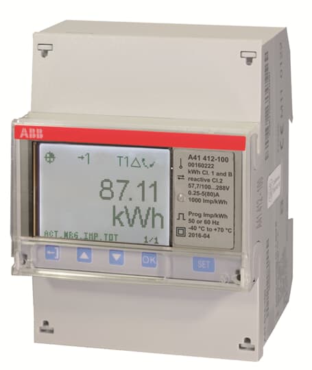 A41 412100 ABB Din Mount - Electricity Energy Meter