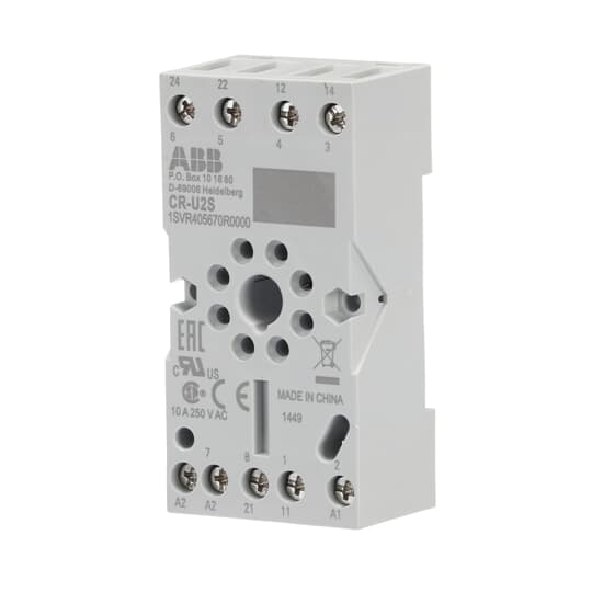 CR-U2S Socket ABB Pluggable Interface Relays Accessories