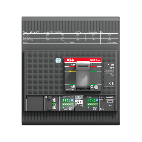 XT2V 160 Ekip LS/I In=100A 4p F F ABB MCCB - Tmax XT