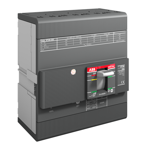 XT3S 250 TMD 160-1600 4p F F InN=50% ABB MCCB - Tmax XT
