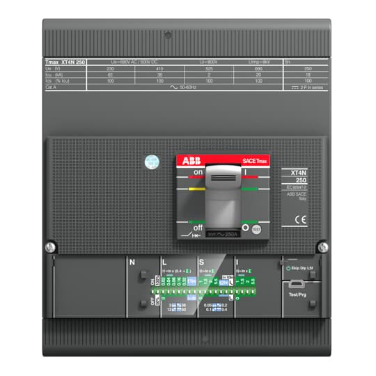 XT4N 160 Ekip LS/I In=100A 4p F F ABB MCCB - Tmax XT