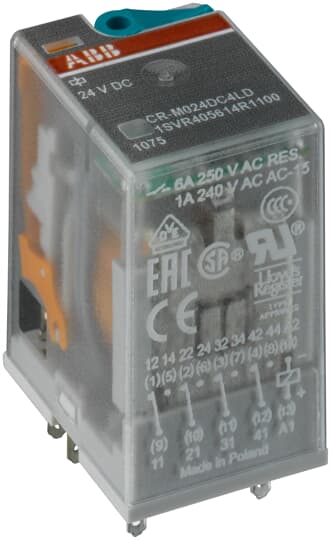 CR-M220DC4 Pluggable interface relay ABB Pluggable Interface Relays