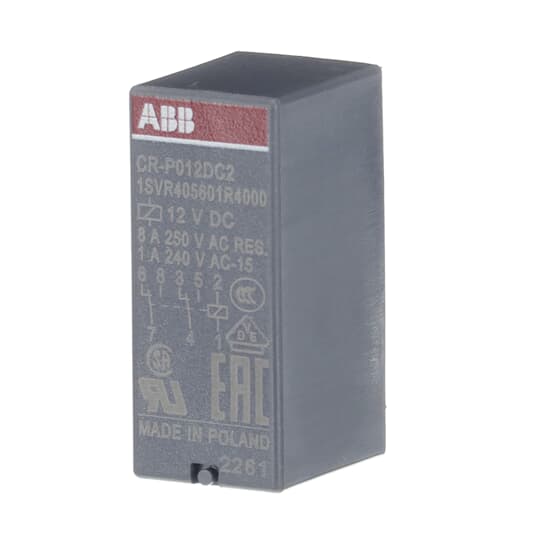CR-P012DC2 Pluggable interface relay ABB Pluggable Interface Relays