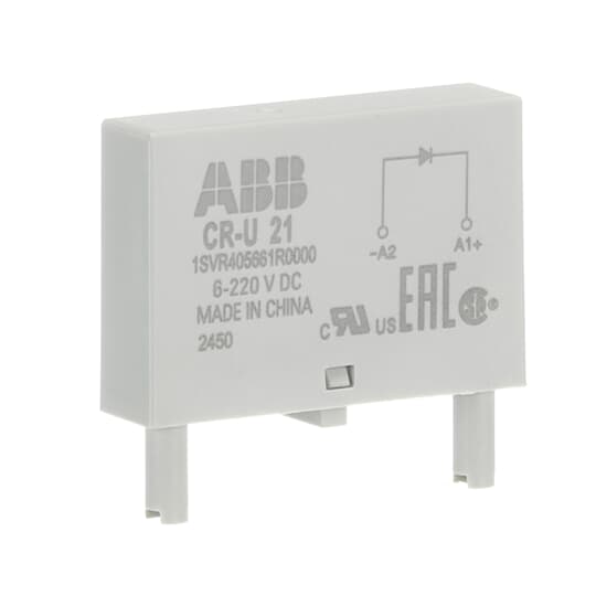 CR-U 21 Pluggable module ABB Pluggable Interface Relays Accessories