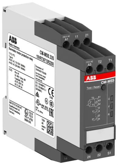 CM-MSS.33P Therm. motor protec. relay ABB Thermistor Motor Protection Relays