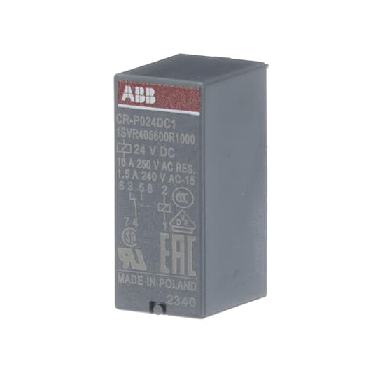 CR-P024DC1 Pluggable interface relay ABB Pluggable Interface Relays