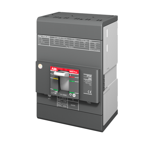 XT3S 250 MA160 Im=960...1920 3p F F ABB MCCB - Tmax XT