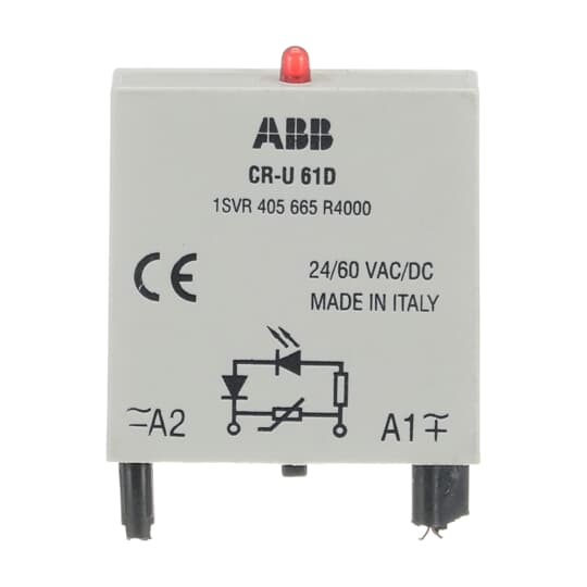 CR-U 61D Pluggable module ABB Pluggable Interface Relays Accessories