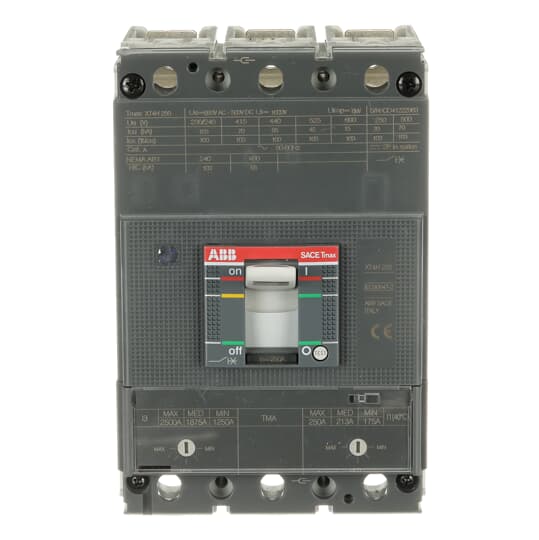 XT4H 250 TMA 250-2500 3p F F ABB MCCB - Tmax XT