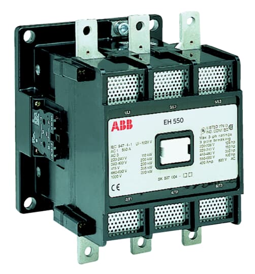 EK550-40-11, 400-415V AC coil ABB EK 4-Pole Contactors