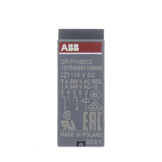 CR-P110DC2 Pluggable interface relay ABB Pluggable Interface Relays