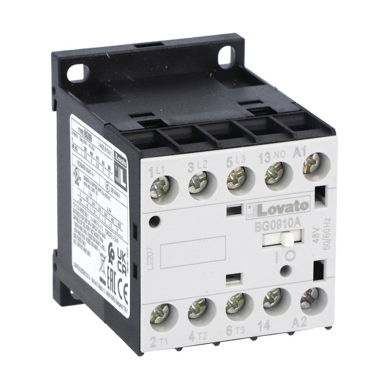 Three-pole contactor, IEC operating current Ie (AC3) = 9A, AC coil 50/60Hz, 230VAC, 1NO auxiliary contact