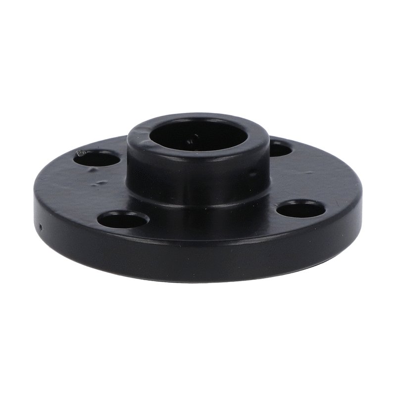 Fixing base. horizontal surface mount, metal, black finish