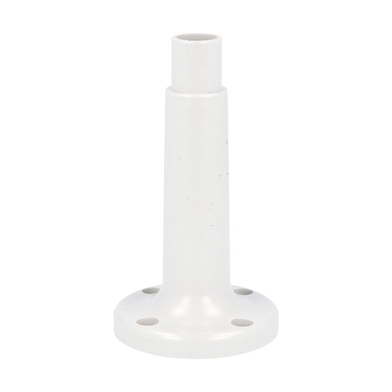 Fixing base. Ø62mm, horizontal surface mount, plastic, grey colour with 100mm extension