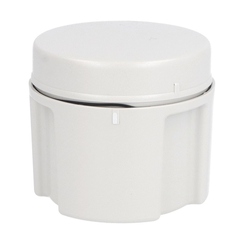 Connection module complete with cover. Ø70mm, for plastic tubes, grey colour, bottom entry