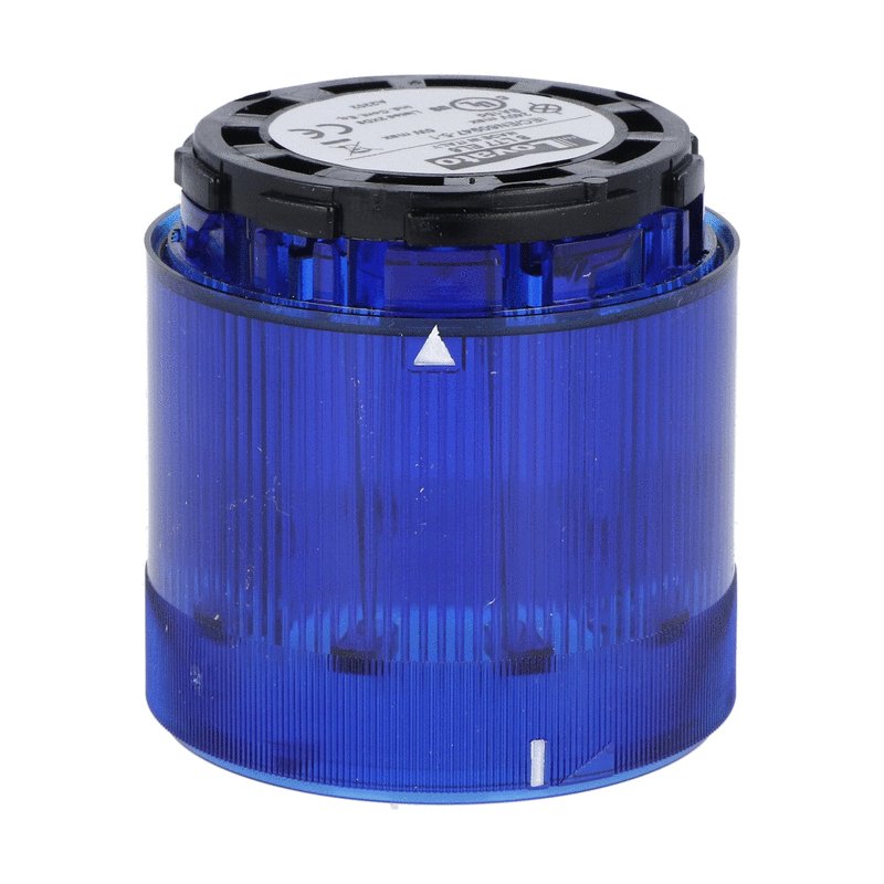 Steady light module. Ø70mm BA15D fitting, direct supply, blue