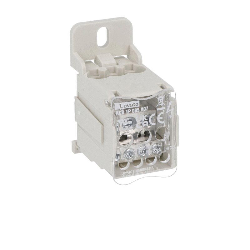 Power distribution block, single-pole, 85A, 7 terminals