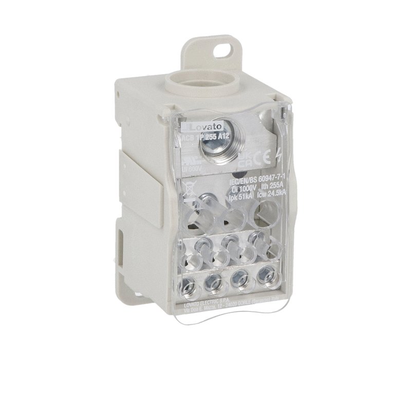 Power distribution block, single-pole, 255A, 12 terminals