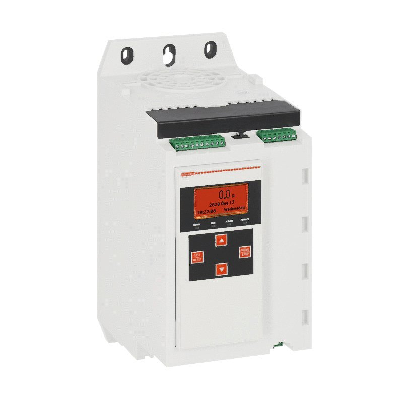 Soft starter, ADXT… series, for standard and heavy-duty applications, with built-in bypass relay. Auxiliary supply voltage 110…120VAC and 220…240VAC. Rated operational voltage 380...690VAC, 104A