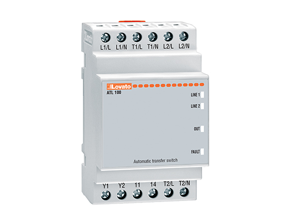 Modular automatic transfer switch controller for 2 power sources with single-phase control