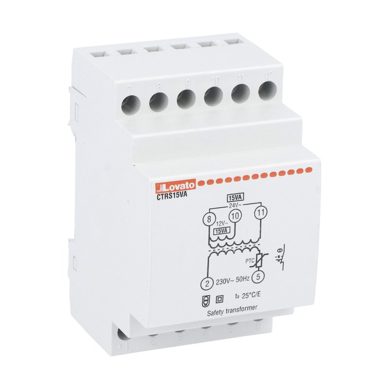 Modular safety transformer, 15VA, 230VAC, 12...24VAC