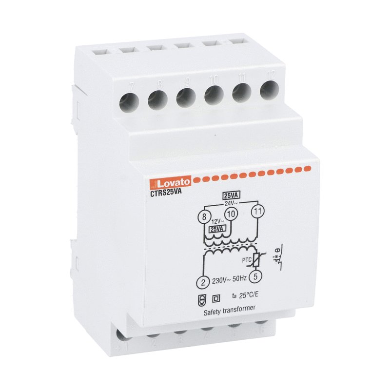 Modular safety transformer, 25VA, 230VAC, 12...24VAC