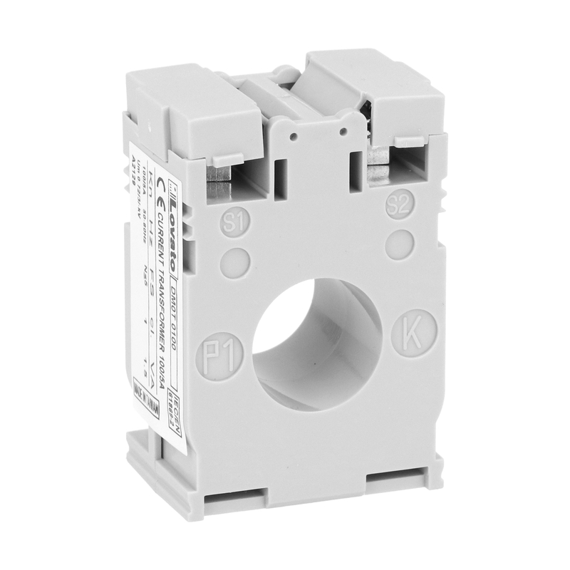Current transformer, solid-core, for Ø22mm cable, 100A