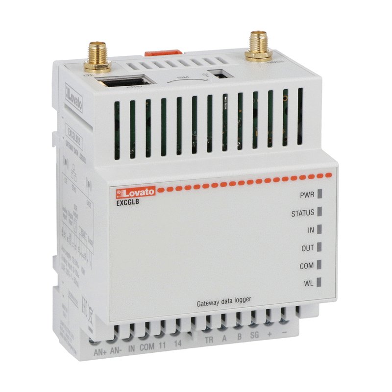 Gateway data logger, 1 RS485 port, 1 Ethernet port, LTE connection, GNSS (GPS)