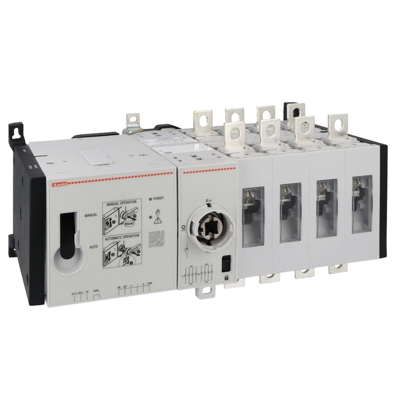 Motorised four-pole changeover switch IEC/EN/BS, 110…125VAC/DC, 200A