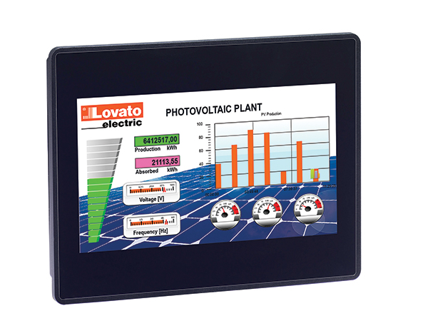 HMI display 7” TFT LCD 64K colors touch-screen, supply 12-24VDC, ports Ethernet, RS232/RS485/RS422, USB. Protocols Modbus-RTU, Modbus-TCP, SIMATIC S7 Ethernet, OPC UA and MQTT