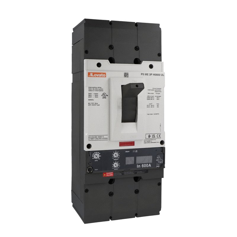 Moulded case circuit breaker three-pole, UL489 standard, 600A - Icu 65kA at 480V