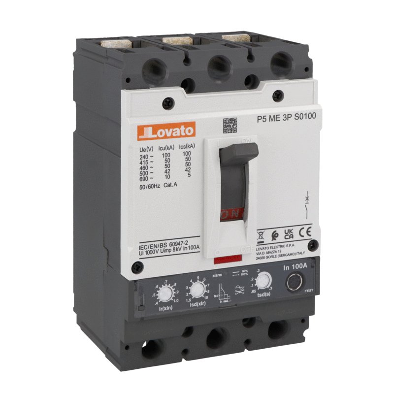 Moulded case circuit breaker three-pole, IEC standard, 250A - Icu 50kA at 400V