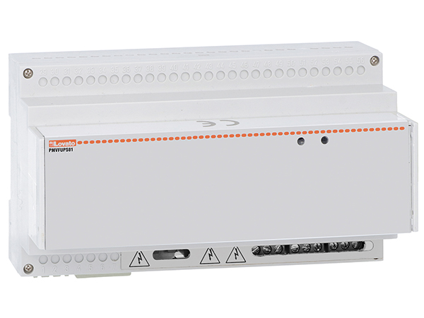 Backup power supply for interface protection units PMVF… AC supplied. Input 230VAC, output 230VAC with stored energy 200Ws and power 250VA