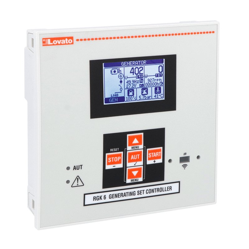 Automatic mains failure (AMF) gen-set controller, 12/24VDC, USB/optical and Wi-Fi point programming port on front, Canbus port, IP54