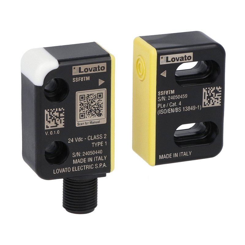 RFID safety sensors SSF… series, 8-pin version, with M12 connector and Teach-in coding type