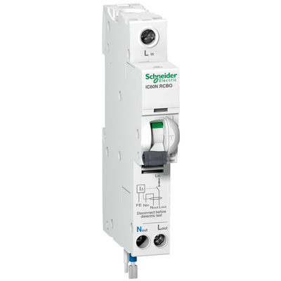 45A 1P+N 30mA RCBO with Overcurrent Protection Acti9 (A9D11845) Schneider