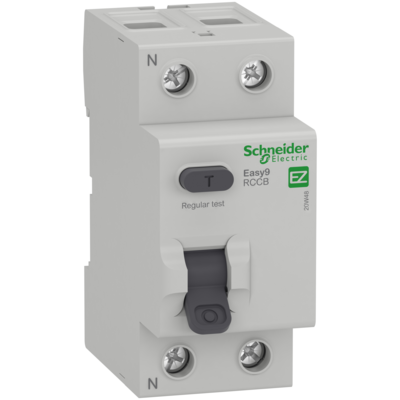 Schneider 63A 2-Pole 30mA RCCB Easy9 (EZ9R36263)