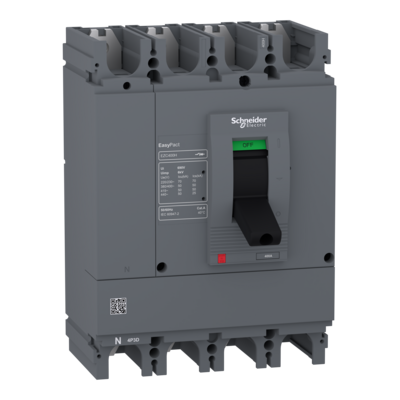 400A 4 Pole MCCB 50kA EasyPact (EZC400H4400N) Schneider