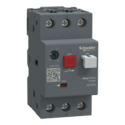 Motor Circuit Protection Breaker 0.25-0.40A Easy TeSys (GZ1E03) Schneider