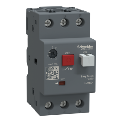 Motor Circuit Protection Breaker 0.4-0.6A Easy TeSys (GZ1E04) Schneider