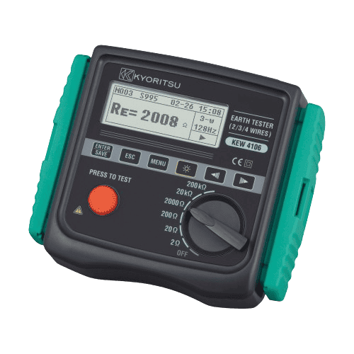 Kyoritsu 4106 Digital Earth Tester - Comprehensive Earth Resistance and Resistivity Measurement