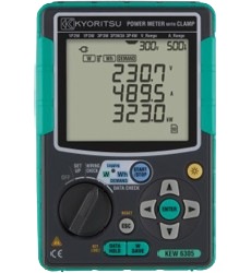 Kyoritsu 6305-5 Power Meter with Flexible Clamp - Accurate Energy Monitoring