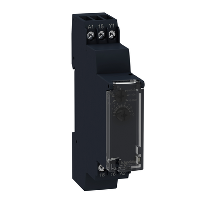 Off Delay Relay 8A 0.1s-100hrs 1 C/O 24-240 VAC/DC Harmony (RE17RCMU) Schneider