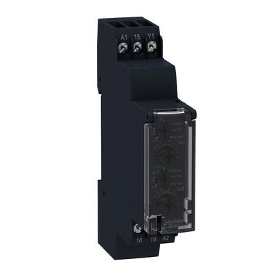 Timing Relay Asymmetrical Flashing Relay 8A 0.1s-100Hrs 1C/O 24-240V AC/DC Harmony (RE17RLMU)
