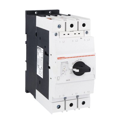 Motor protection circuit breaker, IEC breaking capacity Icu 50kA at 400V, 55...75A