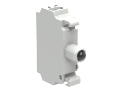 LED integrated lamp-holder, steady light Ø22mm Platinum series, spring-clamp termination, 12...30VAC/DC. Blue