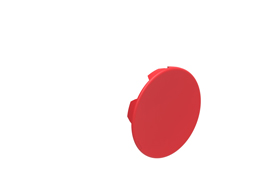 Flush cap for spring-return actuators, red